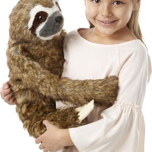 Melissa & Doug lifelike sloth huggable plush